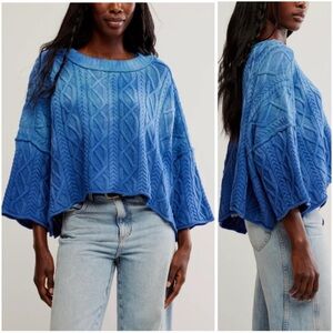 Free People Washed Ashore Cable Knit Women's Sweater